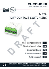 Cherubini META DRY CONTACT SWITCH ZRX Manual De Instrucciones