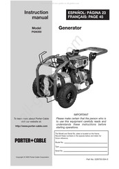 Porter Cable PGN350 Manual De Instrucciones