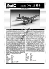REVELL Heinkel He 111 H-6 Manual De Instrucciones