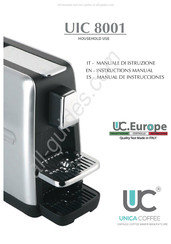 UNICA COFFEE UIC 8001 Manual De Instrucciones