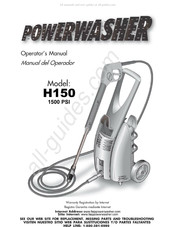 PowerWasher H150 Manual Del Operador