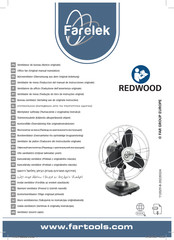 Farelek REDWOOD Traduccion Del Manual De Instrucciones Originale