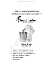 Toastmaster 1772 Guía De Uso Y Cuidado