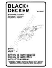 Black and Decker PRO WP1500K Manual De Instrucciones