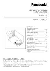 Panasonic FV-08VRE2 Instrucciones Para La Instalación