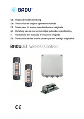 BADU JET Wireless Control II Traducción De Las Instrucciones Para El Manejo Originales