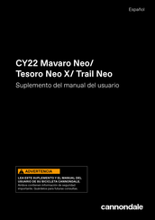 Cannondale CY22 Trail Neo Manual Del Usuario