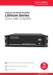 Turbo Energy Lithium Slim 48V 5.1kWh Manual De Instrucciones