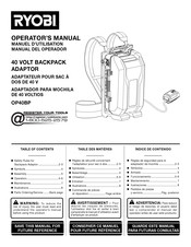 Ryobi OP40BP Manual Del Operador