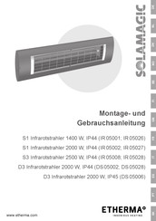 Etherma solamagic IR 05028 Instrucciones De Montaje Y De Uso