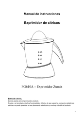 Fagor Zumix FG610A Manual De Instrucciones