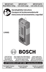 Bosch LR40G Instrucciones De Funcionamiento Y Seguridad