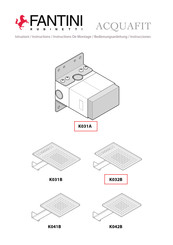 Fantini Rubinetti ACQUAFIT K032B Instrucciones