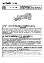 Metabo HPT M 18DYA Manual De Instrucciones