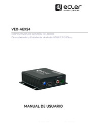 Ecler VEO-AEXS4 Manual De Usuario