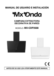 Mx Onda MX-CDP2688 Manual De Usuario E Instalacion