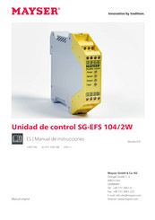 MAYSER SG-EFS 104/2W Manual De Instrucciones