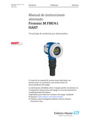 Endress+Hauser Prosonic M FMU41 Manual De Instrucciones Abreviado