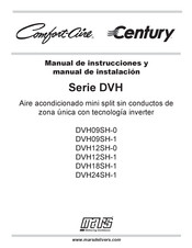 Comfort-Aire DVH Serie Manual De Instrucciones Y Manual De Instalación