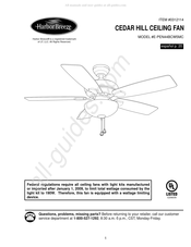 Harbor Breeze E-PEN44BCW5MC Manual De Instrucciones