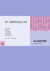 Klarstein ST.-OBERHOLZ 2G Manual De Instrucciones
