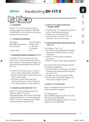 Davin DV-11T II Manual De Instrucciones