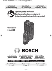 Bosch D-tect200C Instrucciones De Funcionamiento Y Seguridad