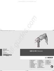 Bosch GBM 13-2 RE PROFESSIONAL Manual Original