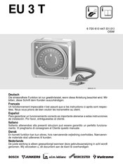 Bosch EU 3 T Manual De Instrucciones