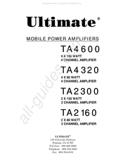 Ultimate TA4600 Manual De Instrucciones