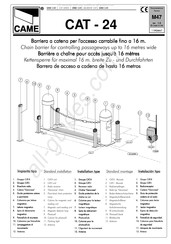 CAME CAT-24 Manual De Instrucciones