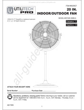 Utilitech Pro SFSDE-500B-A Manual De Instrucciones