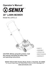 Senix LSPG-L3 Manual Del Operador