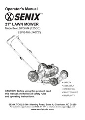 Senix LSPG-M6 Manual Del Operador