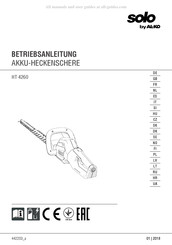 AL-KO SOLO HT 4260 Manual De Instrucciones