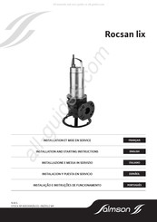 salmson Rocsan lix Instalacion Y Puesta En Servicio