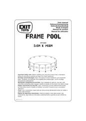 EXIT Toys FRAME POOL 12FTX30IN Manual De Usuario