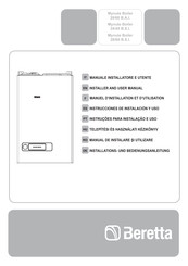 Beretta Mynute Boiler 28/60 B.S.I. Instrucciones De Instalacion Y Uso