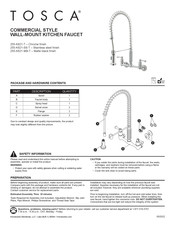 TOSCA 255-K821-T Manual De Instrucciones