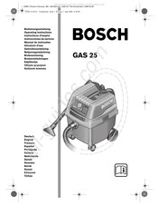 Bosch GAS 25 Instrucciones De Servicio