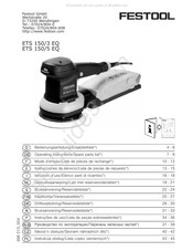 Festool ETS 150/3 EQ Instrucciones De Servicio