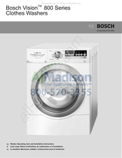 Bosch 800 SERIE Instrucciones Para La Instalación