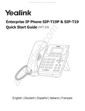 Yealink SIP-T19P Guia De Inicio Rapido