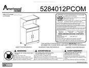 Ameriwood HOME 5284012PCOM Instrucciones De Montaje