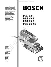 Bosch PBS 60 E Instrucciones De Servicio