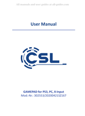 CSL 302553/20200421SZ167 Manual Del Usuario