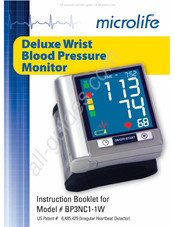 Microlife Deluxe Wrist Manual De Instrucciones