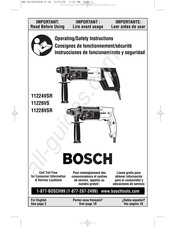 Bosch 11226VS Instrucciones De Funcionamiento Y Seguridad