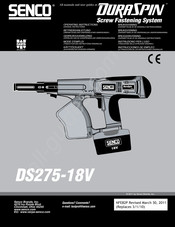 Senco DS275-18V Instrucciones De Empleo