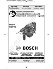 Bosch RH328VC Instrucciones De Funcionamiento Y Seguridad